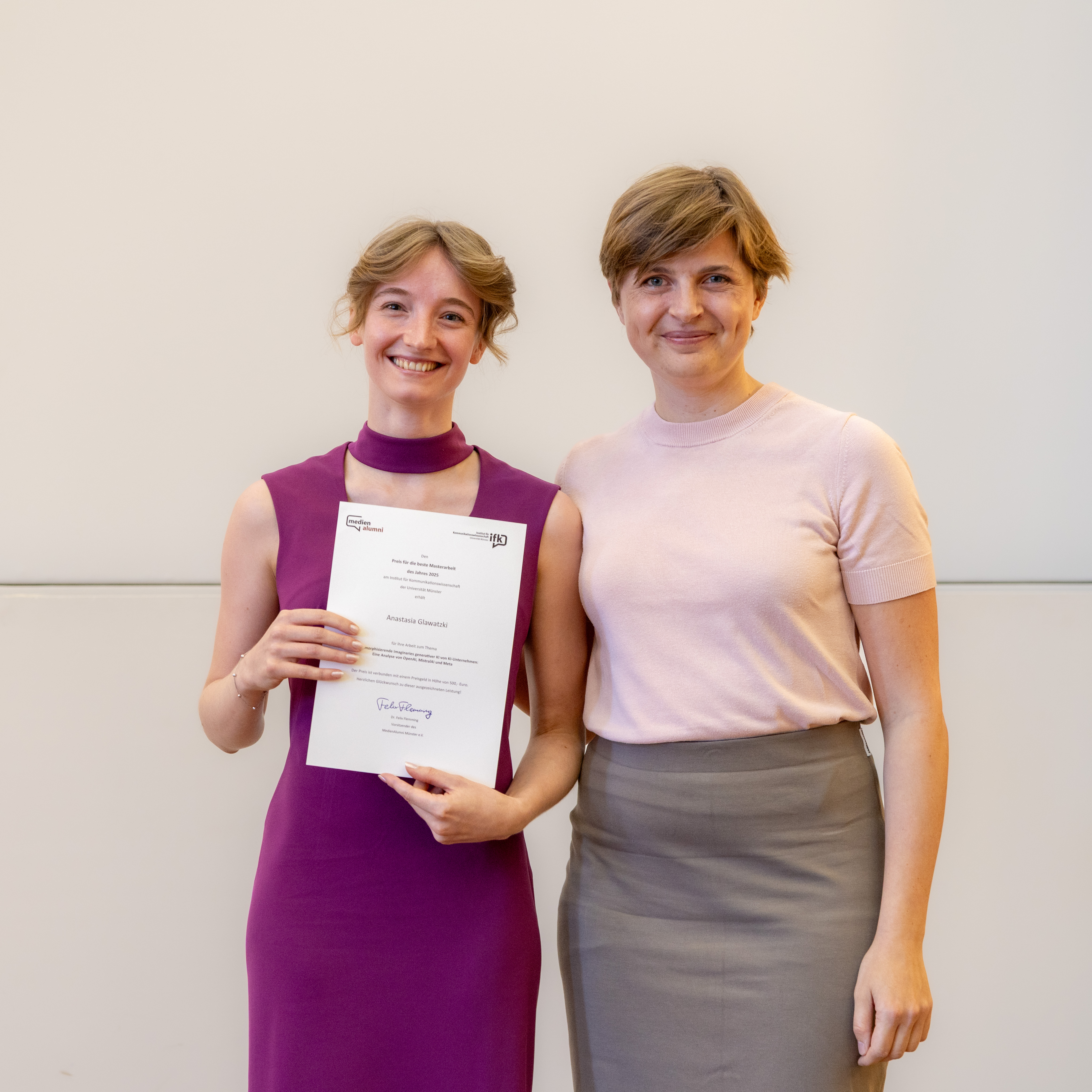 Preisträgerin beste Masterarbeit 2024