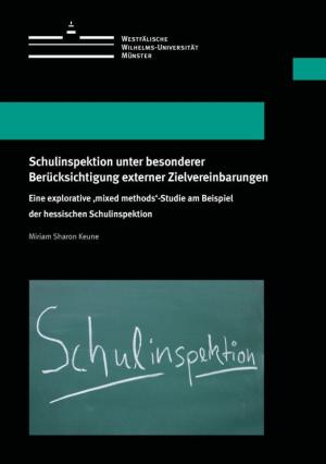 Cover Schulinspektion unter besonderer Berücksichtigung externer Zielvereinbarungen