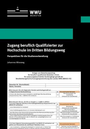 Cover Zugang beruflich Qualifizierter zur Hochschule im Dritten Bildungsweg