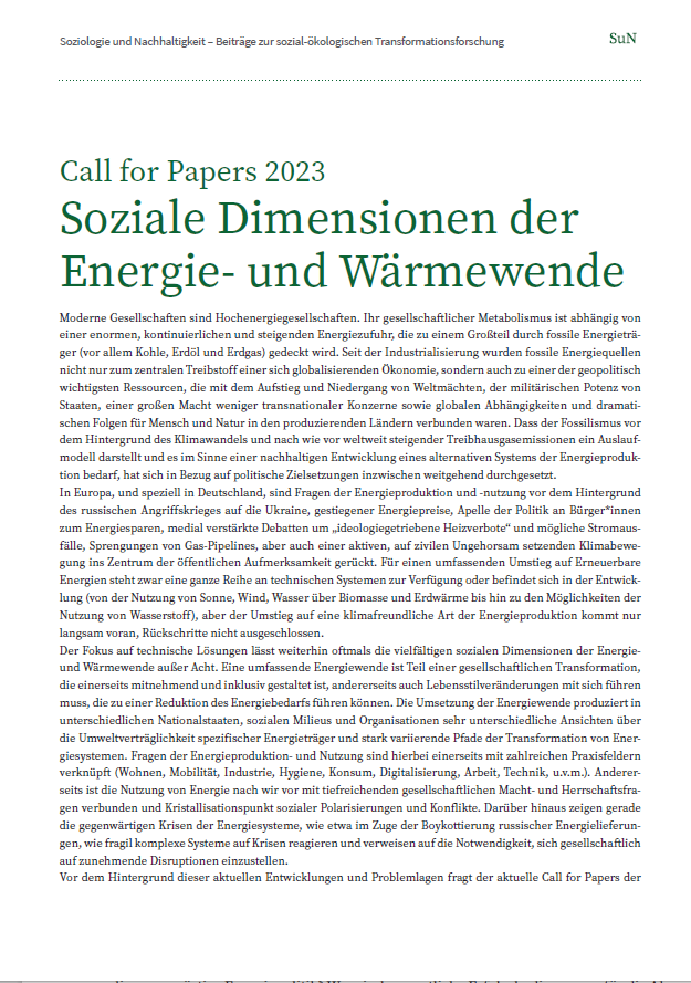 					Ansehen Bd. 10 Nr. 2 (2024): Soziale Dimensionen der Energie- und Wärmewende
				