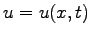 $ u=u(x,t)$