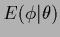 $E(\phi\vert\theta)$