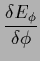 $\displaystyle \frac{\delta E_\phi}{\delta \phi}$