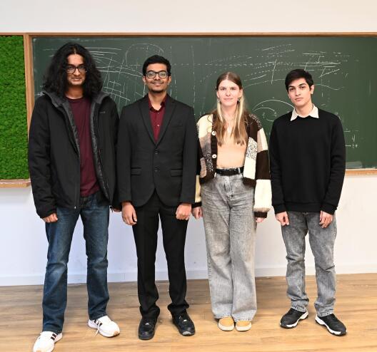 The four scholarship holders are looking forward to their master's studies in Münster.