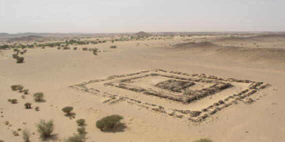 The structure of Umm Ruweim in the Bayuda desert, Sudan