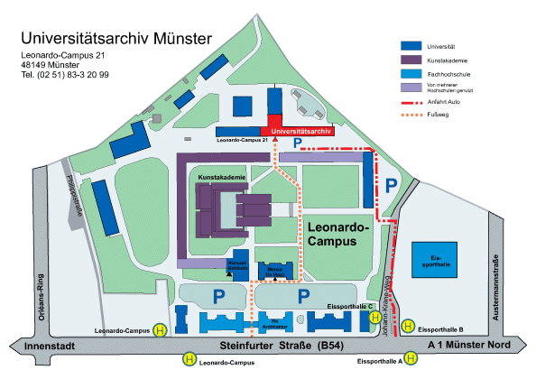 Lageplan uni münster