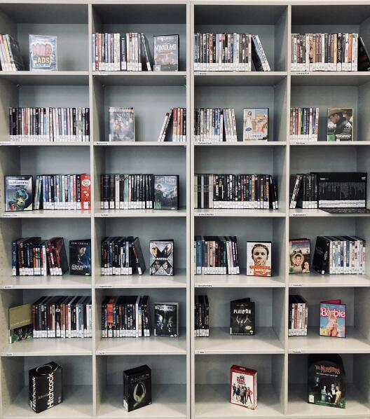 picture of the dvd shelf