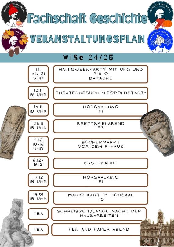 Veranstaltungsplan WiSe 24/25