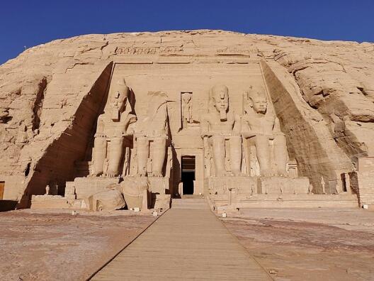 Tempel von Abu Simbel, errichtet von Ramses II. in der 19. Dynastie
