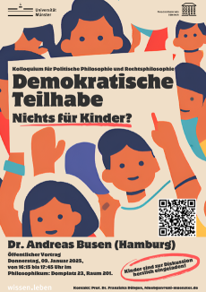 Plakat „Demokratische Teilhabe - nichts für Kinder?“