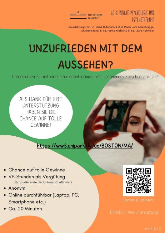 Flyer Unzufriedenheit mit dem Aussehen