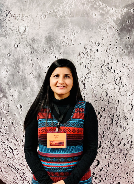 Wajiha Iqbal auf dem Annual Meeting of Planetary Geologic Mappers in Flagstaff, Arizona, USA. © Wajiha Iqbal.