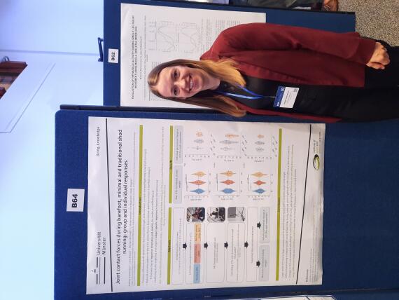 Andrea Arensmann at the 29th Congress of the European Society of Biomechanics (ESB) in Edinburgh, Scotland. © Andrea Arensmann.