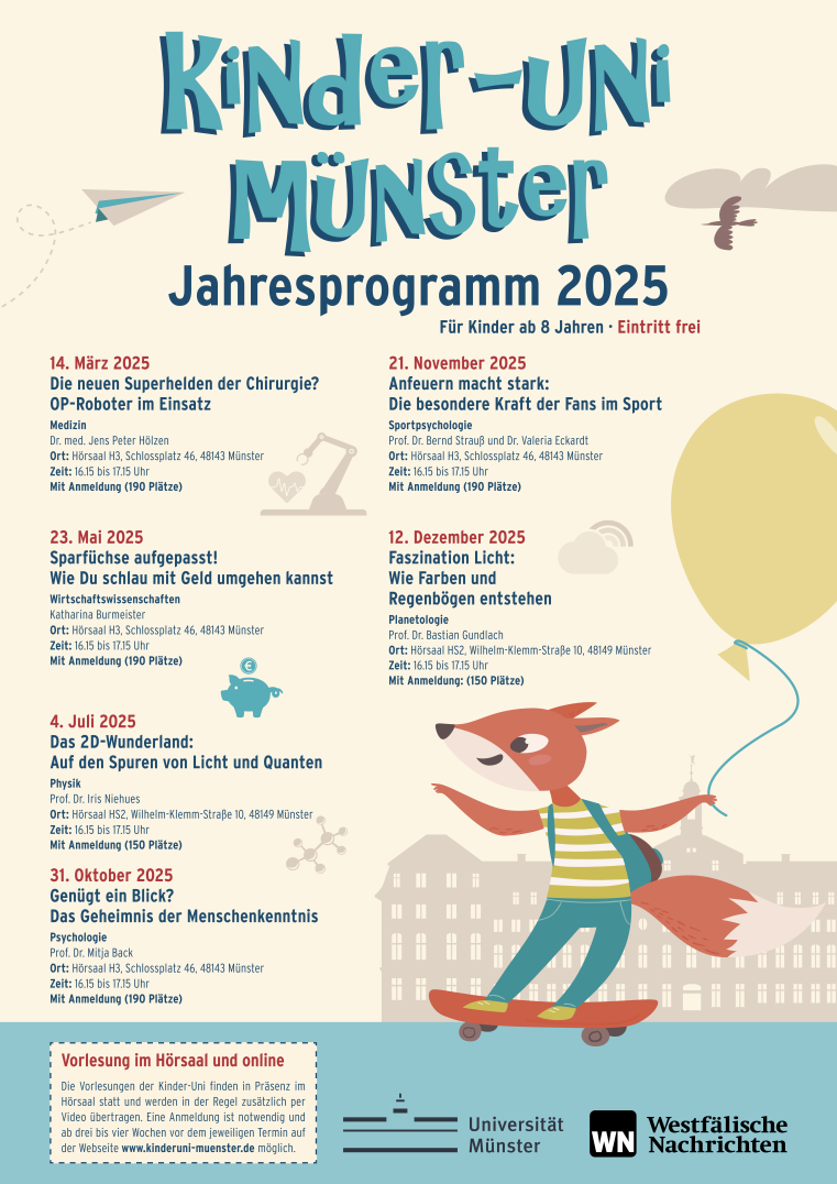 Vorlesungen der Kinder-Uni 2025 (PDF)