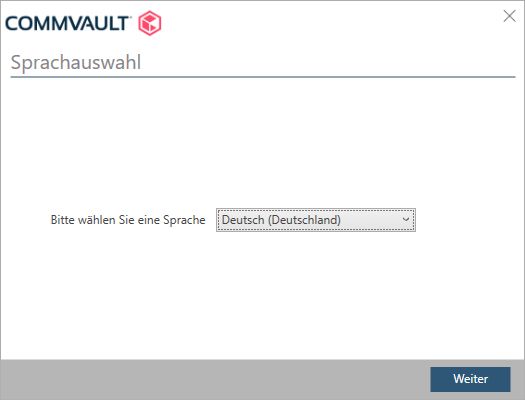 2. Sprache auswählen