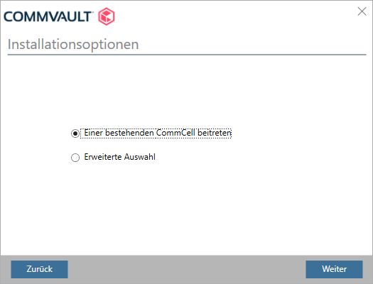 5. Installationsoption auswählen