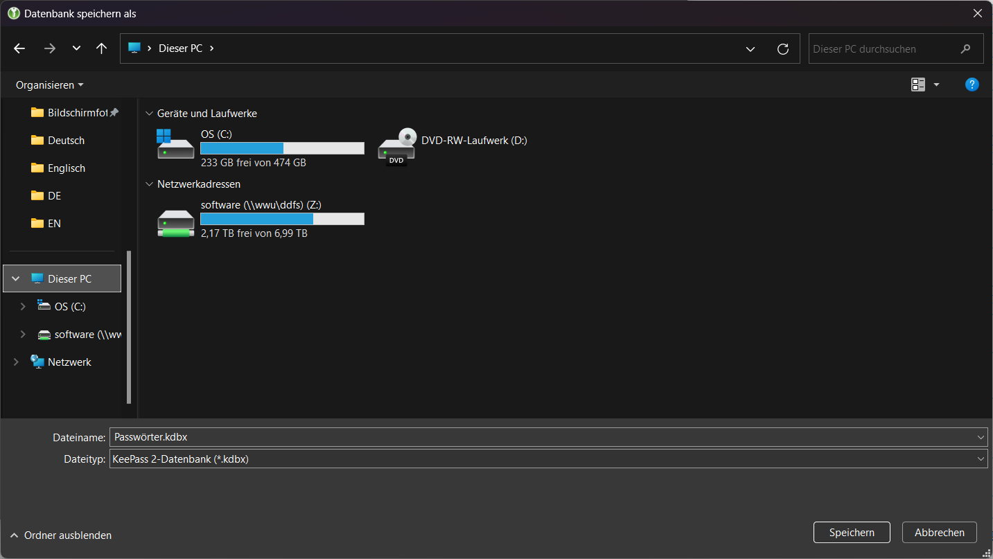 4. Specifying a Storage Location