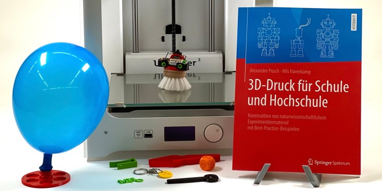 3D-Druck prägt die Berufs- und Lebenswelt. Ein neues Lehrbuch von Dr. Alexander Pusch und Nils Haverkamp gibt Tipps für den Einsatz der Technologie in Schule und Hochschule.<address>© Alexander Pusch</address>