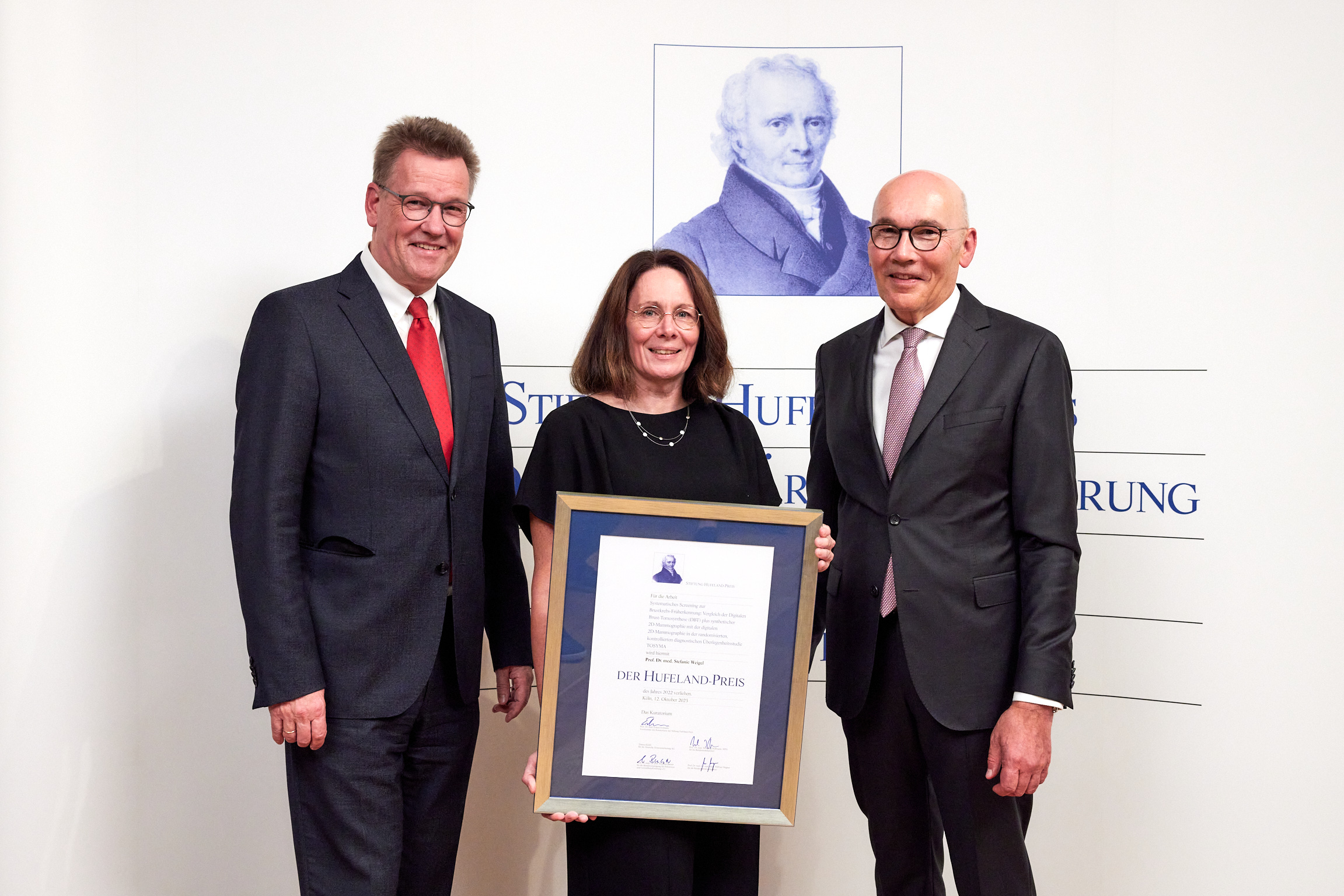 Walter Heindel and Stefanie Weigel receive Hufeland Prize