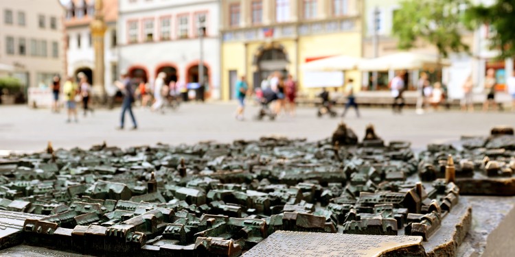 Der diesjährige Katholikentag findet unter dem Leitwort „Zukunft hat der Mensch des Friedens“ in Erfurt statt.<address>© Katholikentag</address>