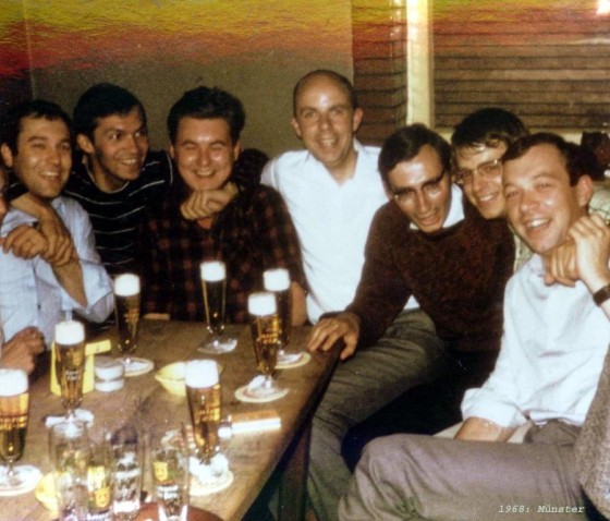 Ulrich Hartmann, Gotthard Eichstädt, Horst Kliempt, Jürgen Kordt, Karl-Adolf Höwel, Gerd Möller und Karl-Heinz Fox (v. l.) im Jahr 1969.<address>© privat</address>