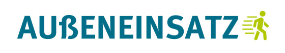 Logo der Serie mit dem Schriftzug „Außeneinesatz“<address>© Uni MS - Linus Peikenkamp</address>