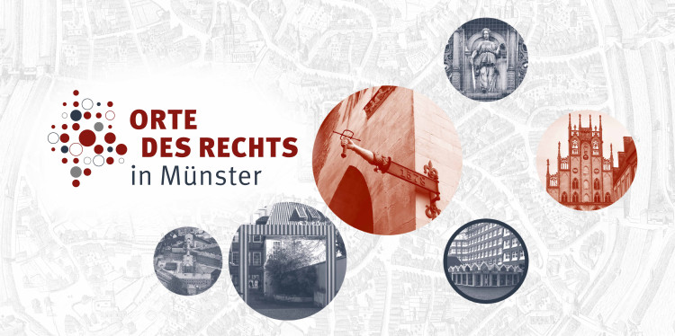 Keyvisual des Projekts &quot;Orte des Rechts in Münster&quot;.<address>© KHK EViR</address>